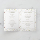 秋素朴の野花フローラの結婚折り畳み プログラム (内部)