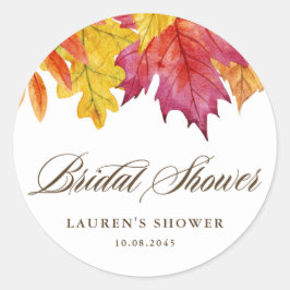 秋素朴の離れブライダルシャワー ラウンドシール