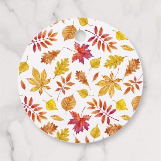 秋素朴の離れ赤ちゃんシャワー フェイバータグ (裏面)