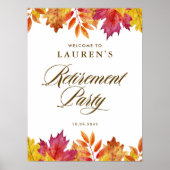 秋素朴の離れ退職パーティー ポスター (正面)