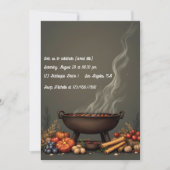 秋素朴のBBQ秋収集 招待状 (正面)