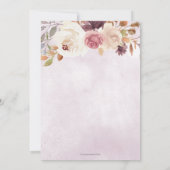 秋素朴インラブカボチャ秋ブライダルシャワー 招待状 (裏面)