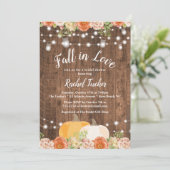 秋素朴インラブメイソンジャールライツブライダルシャワー 招待状 (スタンド正面)