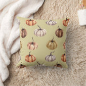 秋素朴ウォーターカラーカボンプキンス装飾用クッション クッション (ブランケット)