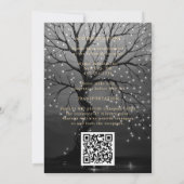 秋素朴ウッドランドツリーヴィンテージウェディング 招待状 (裏面)