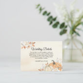 秋素朴オレンジカボチャ&フラワーズ エンクロージャーカード (スタンド正面)