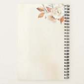 秋素朴オレンジカボチャ&フラワーズ プランナー手帳 (裏面)