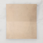 秋素朴オータムホワイトオレンジカボチャ結婚ンス プレイスカード (内部開封)