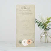 秋素朴オータムホワイトオレンジカボチャ結婚ンス メニュー (スタンド正面)