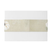 秋素朴オータムホワイトオレンジカボチャ結婚ンス 招待状ベリーバンド (裏面例)