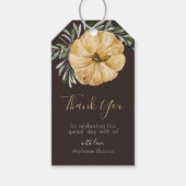 秋素朴カボチャブライダル又はベビーシャワー ギフトタグ (正面)