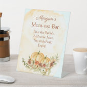 秋素朴カボチャ赤ちゃんシャワーママ – osaバーサイン 台座サイン (インサイチュ)