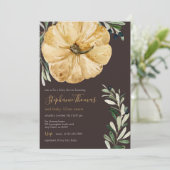 秋素朴カボチャ赤ちゃんシャワー招待状 招待状 (スタンド正面)