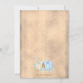 秋素朴カボチャ赤ちゃんシャワー 招待状 (裏面)