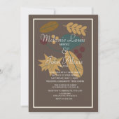 秋素朴グリーナリー紅葉結婚ズバンチ 招待状 (正面)