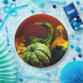 秋素朴グルズ秋結婚色 ペーパープレート (パーティー)