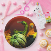 秋素朴グルズ秋結婚色 ペーパープレート (パーティー)