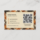 秋素朴コテージコーレプライドカスタムフォト 名刺 (裏面)