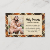 秋素朴コテージコーレプライドカスタムフォト 名刺 (正面)