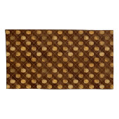 秋素朴シャビーシック金ゴールドカボチャヴィンテージ 枕カバー (裏面-右)