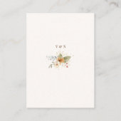 秋素朴バラ植物台本 エンクロージャーカード (裏面)