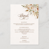 秋素朴バラ植物台本 エンクロージャーカード (正面)