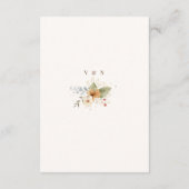 秋素朴バラ植物台本 エンクロージャーカード (裏面)