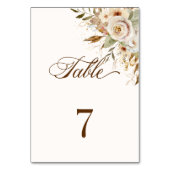 秋素朴バラ植物台本 テーブルナンバー (裏面)