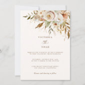 秋素朴バラ植物学 招待状 (正面)