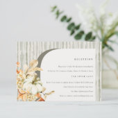 秋素朴パンプキンアーチフローラウェディングレセプション エンクロージャーカード (スタンド正面)