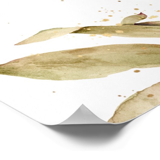 秋素朴パンプキンウェディングレセプションウェルカム ポスター (角)