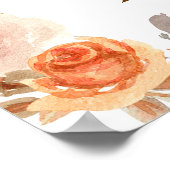 秋素朴パンプキンオンダーフル誕生日へようこそ ポスター (角)