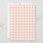 秋素朴パンプキンコケットフローラベビーシャワー 招待状 (裏面)