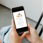 秋素朴パンプキンザデイト招待状 招待状