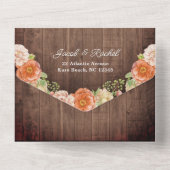 秋素朴パンプキンジャールライツ結婚ズ オールインワン招待状 (裏面)