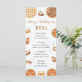 秋素朴パンプキンパイサンクスギビングディナーメニュー メニュー (スタンド正面)