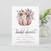 秋素朴パンプキンブライダルシャワーラストフローラ 招待状 (スタンド正面)