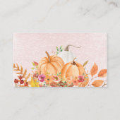 秋素朴パンプキンブライダルレシピ エンクロージャーカード (裏面)