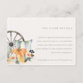 秋素朴パンプキンリーフィー結婚フローラの詳細 エンクロージャーカード (正面)