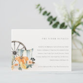 秋素朴パンプキンリーフィー結婚フローラの詳細 エンクロージャーカード (スタンド正面)