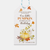 秋素朴パンプキン |ありがとうございます誕生日 ギフトタグ (正面)