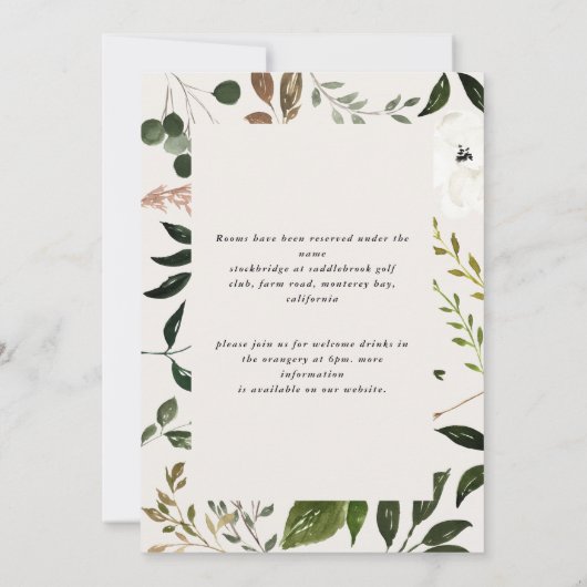 秋素朴フローラとスタグ〔雄ジカの〕枝角誕生会 セーブザデート (裏面)