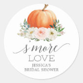 秋素朴フローラカボチャのラブフウィッグ ラウンドシール (正面)