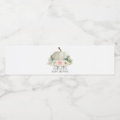 秋素朴フローラカボチャ赤ちゃんシャワーウォーターボトル ペットボトルラベル (シングルラベル)