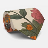 秋素朴フローラカボチャ – 秋ハーベスト ネクタイ (ロール)