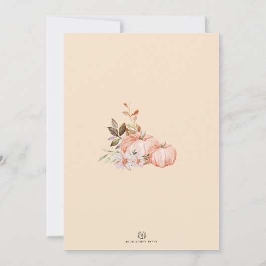 秋素朴フローラキンセアニラミクリンスアノス 招待状 (裏面)