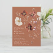 秋素朴フローラテラコッタリハーサルディナー 招待状 (スタンド正面)