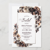 秋素朴フローラブライダルシャワー 招待状 (正面)
