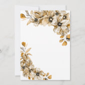 秋素朴フローラブライダルシャワー 招待状 (裏面)