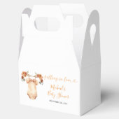 秋素朴フローラベビー物干しベビーシャワー フェイバーボックス (オープン)